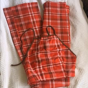 I.AM.GIA Polaris Set in Orange Plaid